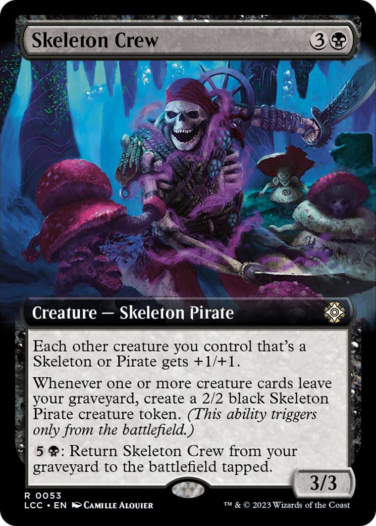 Skeleton Crew (Extended Art) [The Lost Caverns of Ixalan Commander] | Black Swamp Games