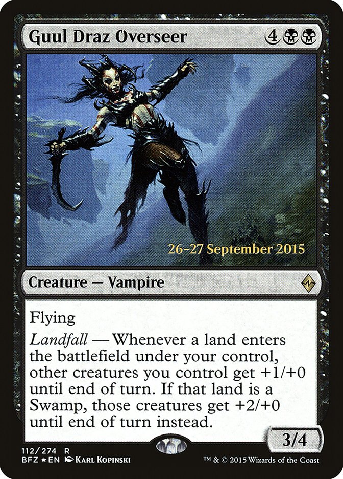 Guul Draz Overseer [Battle for Zendikar Prerelease Promos] | Black Swamp Games
