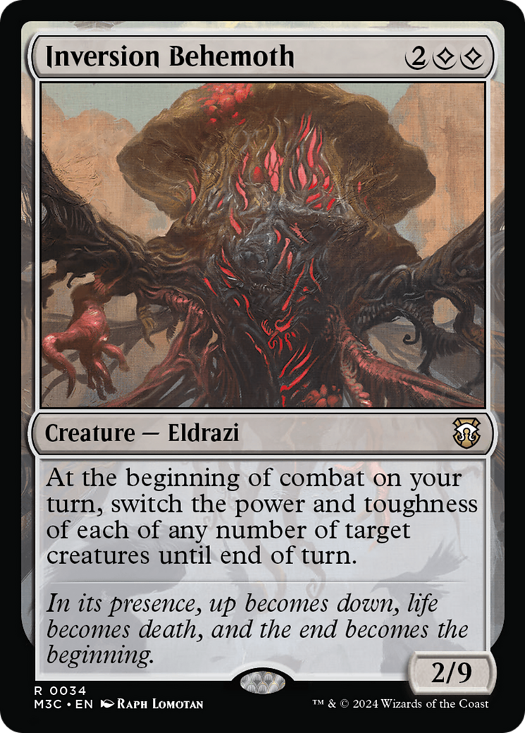Inversion Behemoth (Ripple Foil) [Modern Horizons 3 Commander] | Black Swamp Games