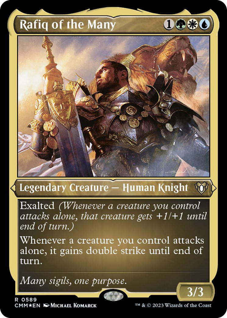 Rafiq of the Many (Foil Etched) [Commander Masters] | Black Swamp Games
