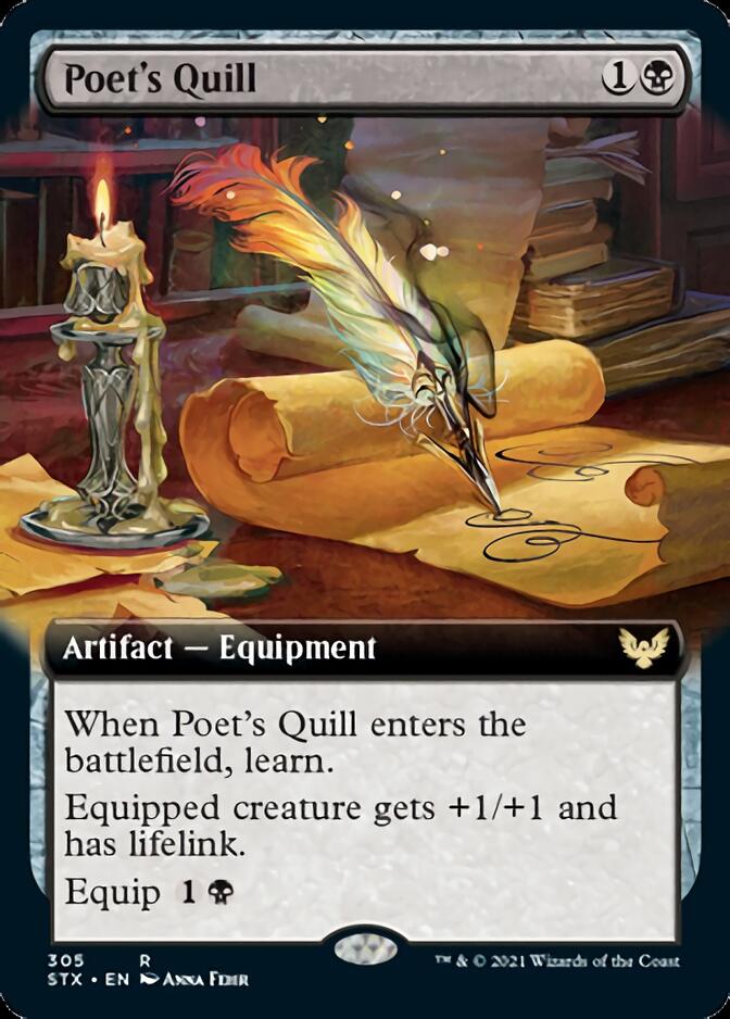 Poet's Quill (Extended Art) [Strixhaven: School of Mages] | Black Swamp Games