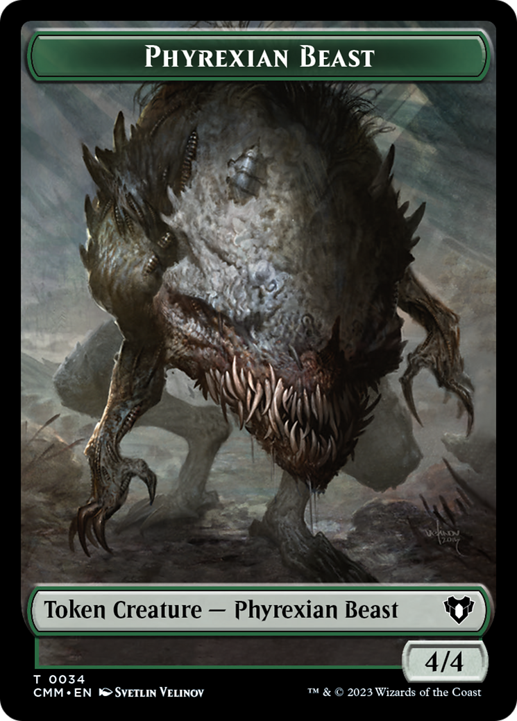 Phyrexian Beast Token [Commander Masters Tokens] | Black Swamp Games