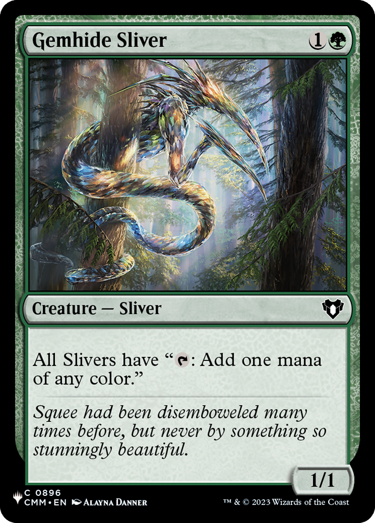Gemhide Sliver (CMM) [The List] | Black Swamp Games