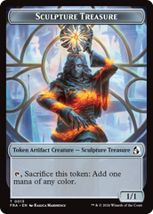 Sculpture Treasure // Beast Double-Sided Token [Reality Fracture Tokens] | Black Swamp Games