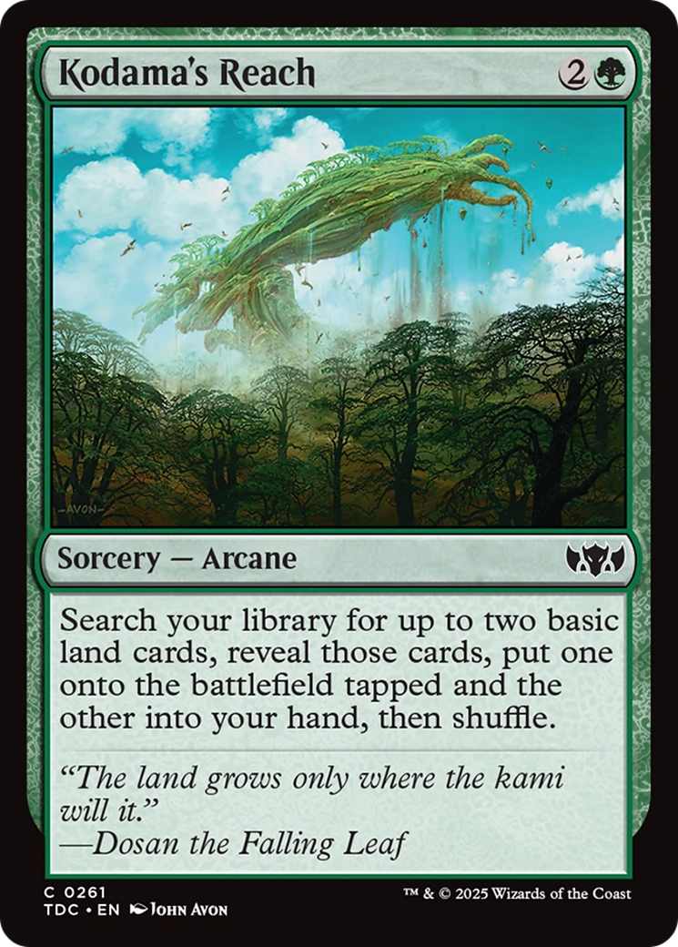 Kodama's Reach [Tarkir: Dragonstorm Commander] | Black Swamp Games