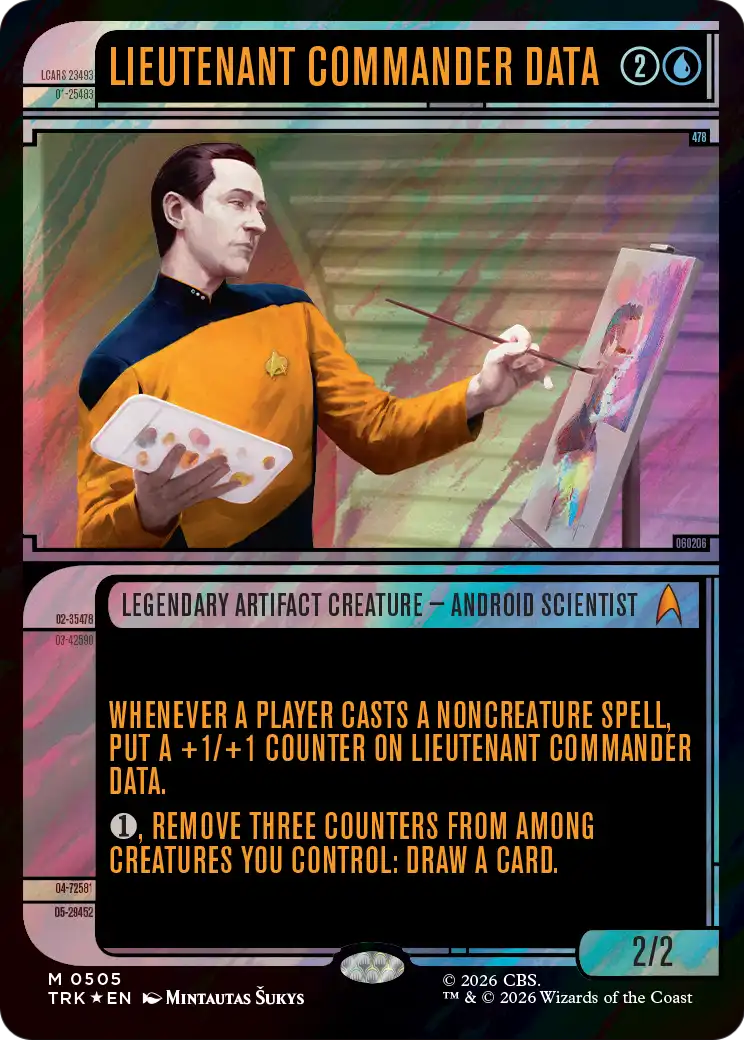 Lieutenant Commander Data (Showcase) (Surge Foil) [Star Trek] | Black Swamp Games