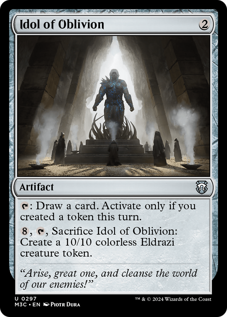 Idol of Oblivion (Ripple Foil) [Modern Horizons 3 Commander] | Black Swamp Games