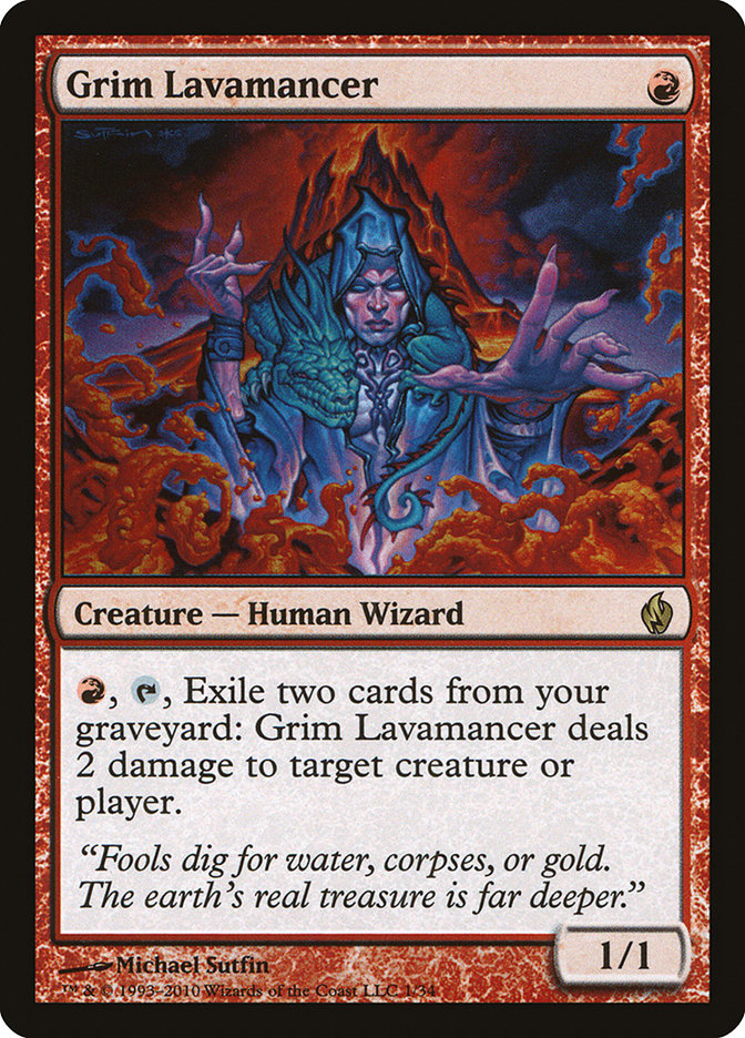Grim Lavamancer [Premium Deck Series: Fire and Lightning] | Black Swamp Games