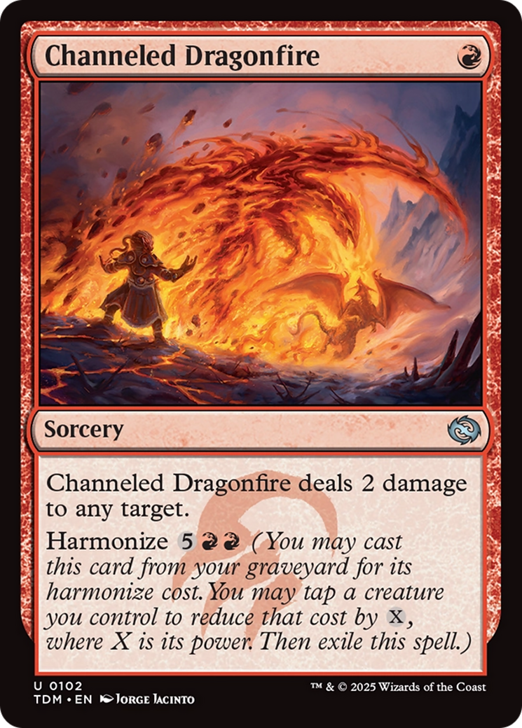 Channeled Dragonfire [Tarkir: Dragonstorm] | Black Swamp Games
