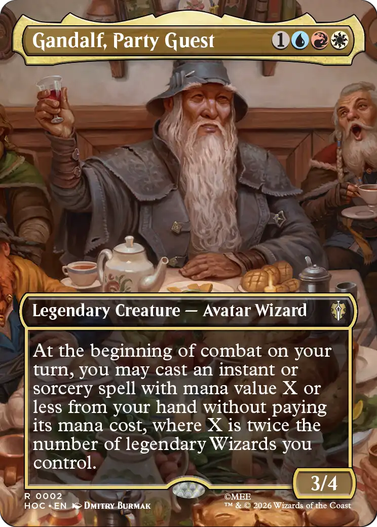 Gandalf, Party Guest (Borderless) [The Hobbit: Eternal-Legal] | Black Swamp Games