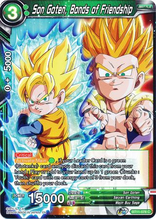 Son Goten, Bonds of Friendship (BT11-078) [Vermilion Bloodline 2nd Edition] | Black Swamp Games