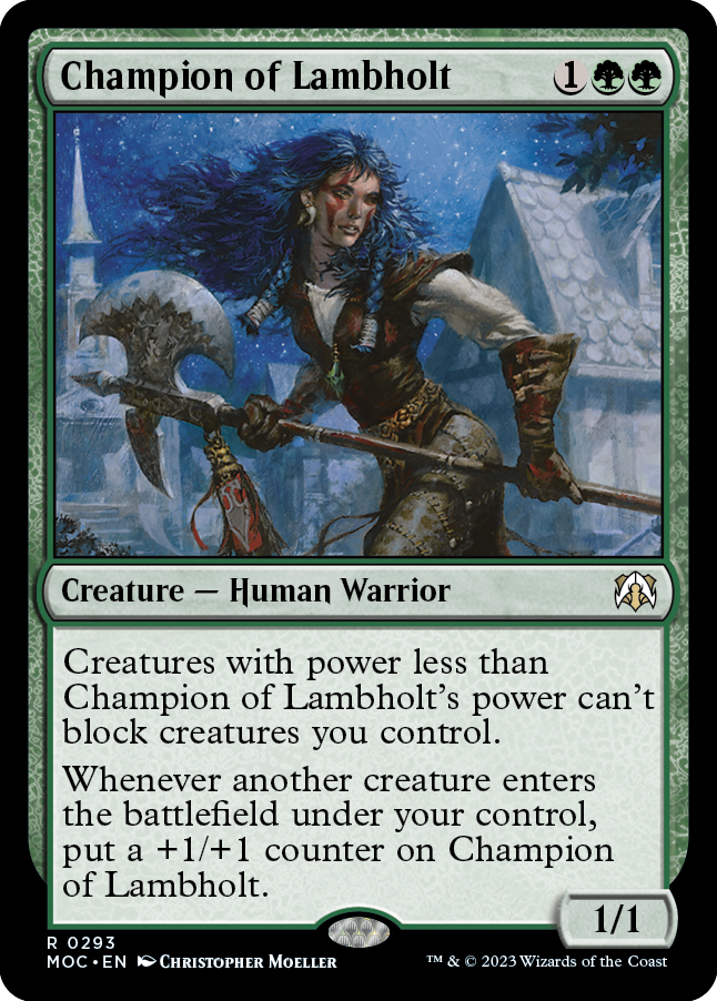 Champion of Lambholt [March of the Machine Commander] | Black Swamp Games