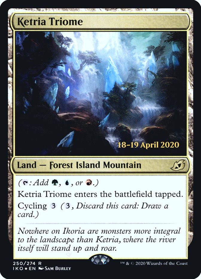 Ketria Triome [Ikoria: Lair of Behemoths Prerelease Promos] | Black Swamp Games