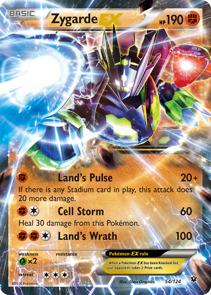 Zygarde EX (54/124) [XY: Fates Collide] | Black Swamp Games