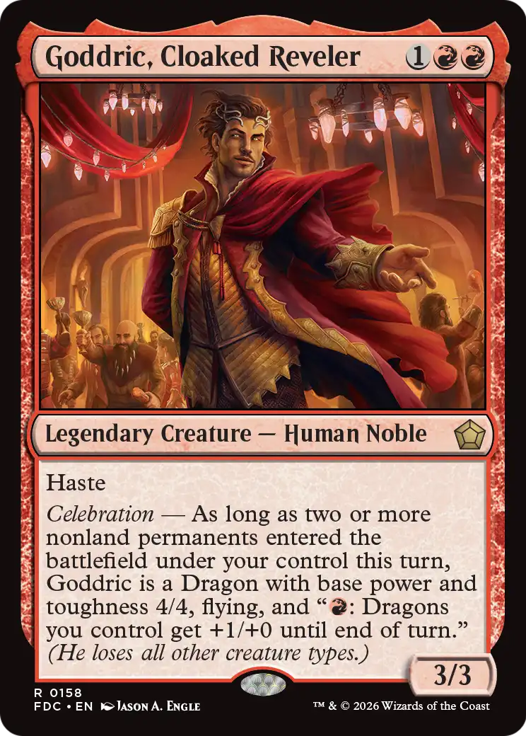 Goddric, Cloaked Reveler [Foundations Commander] | Black Swamp Games