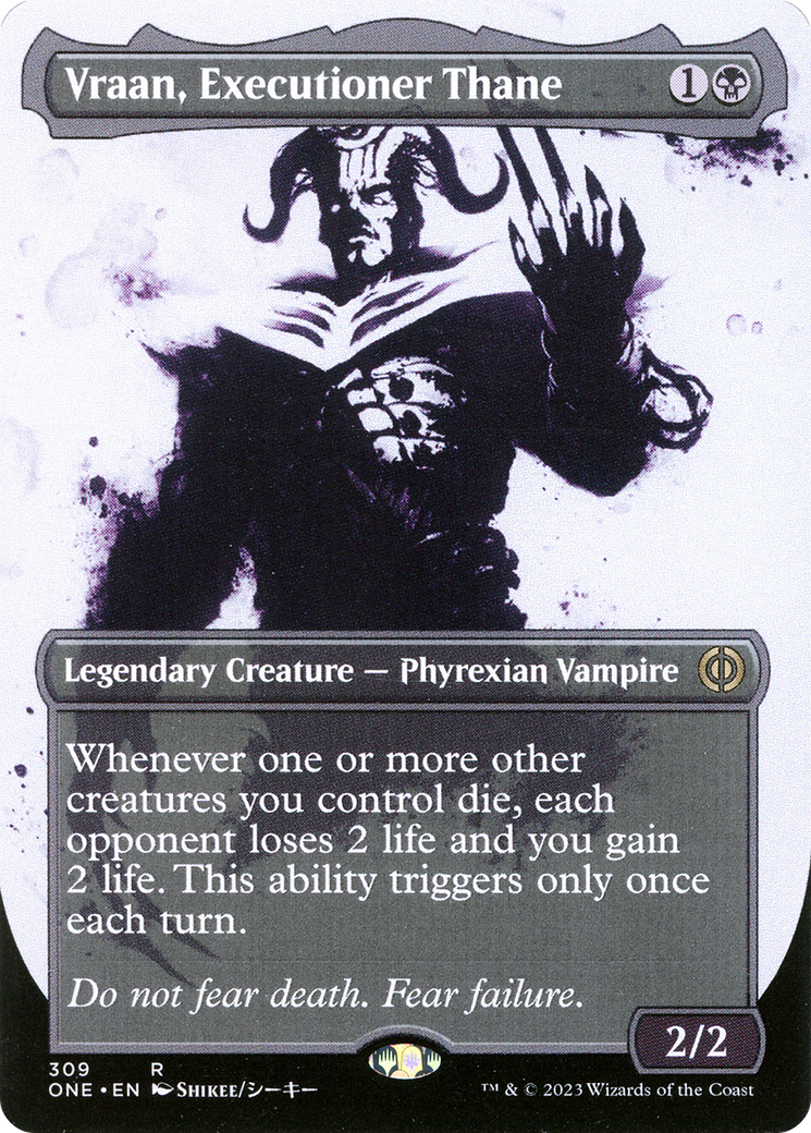 Vraan, Executioner Thane (Borderless Ichor) [Phyrexia: All Will Be One] | Black Swamp Games