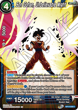 Son Gohan, Unbelievable Might (Common) (BT13-038) [Supreme Rivalry] | Black Swamp Games