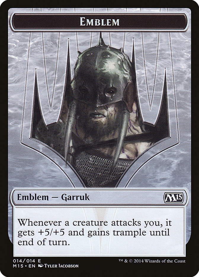 Garruk, Apex Predator Emblem [Magic 2015 Tokens] | Black Swamp Games