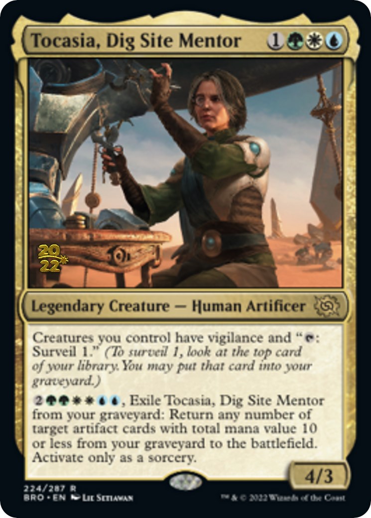 Tocasia, Dig Site Mentor [The Brothers' War Prerelease Promos] | Black Swamp Games