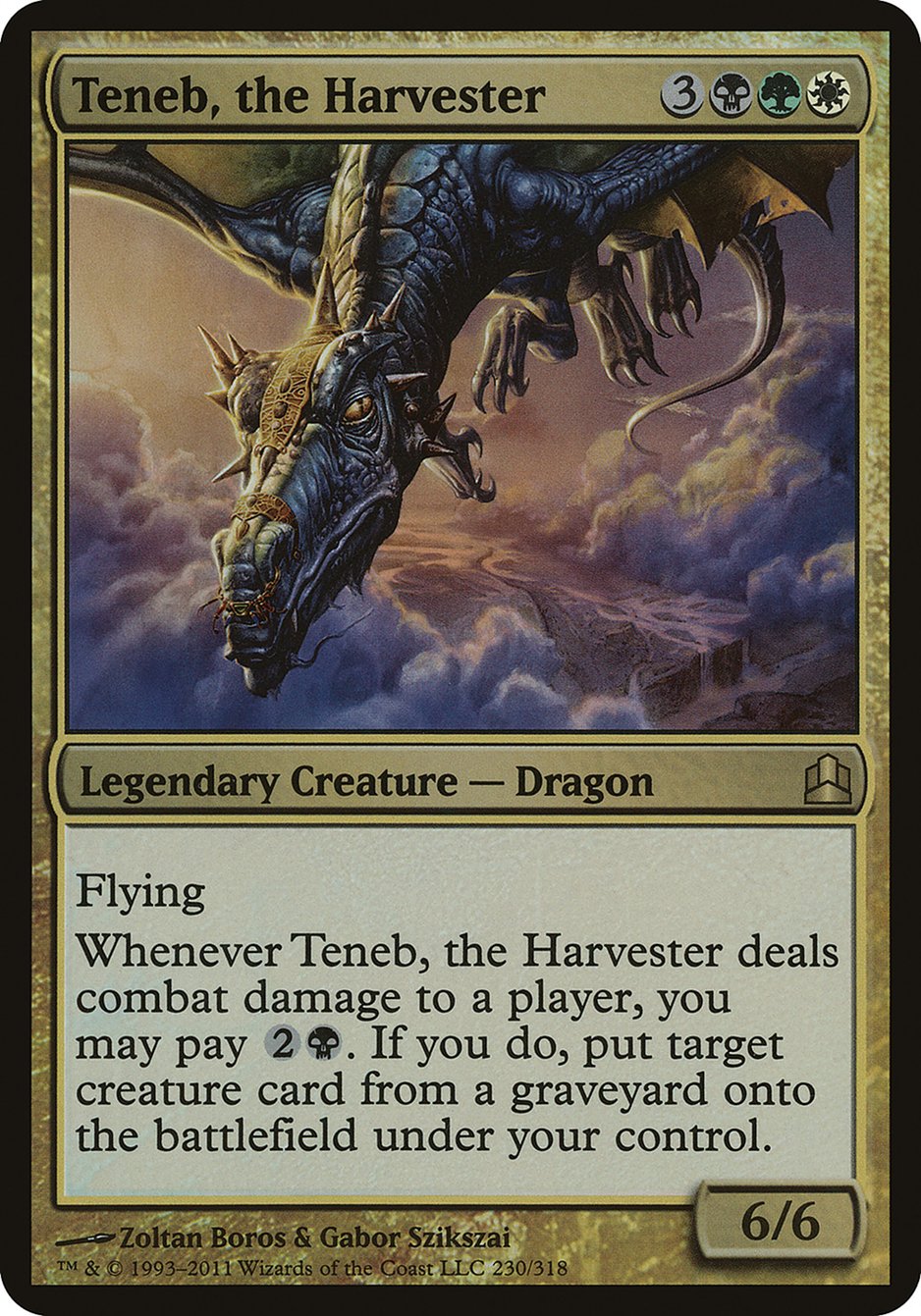 Teneb, the Harvester (Oversized) [Commander 2011 Oversized] | Black Swamp Games