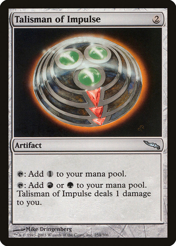 Talisman of Impulse [Mirrodin] | Black Swamp Games