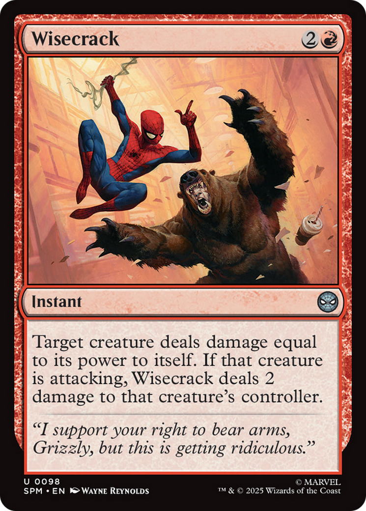 Wisecrack [Marvel's Spider-Man] | Black Swamp Games