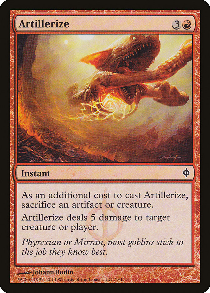 Artillerize [New Phyrexia] | Black Swamp Games