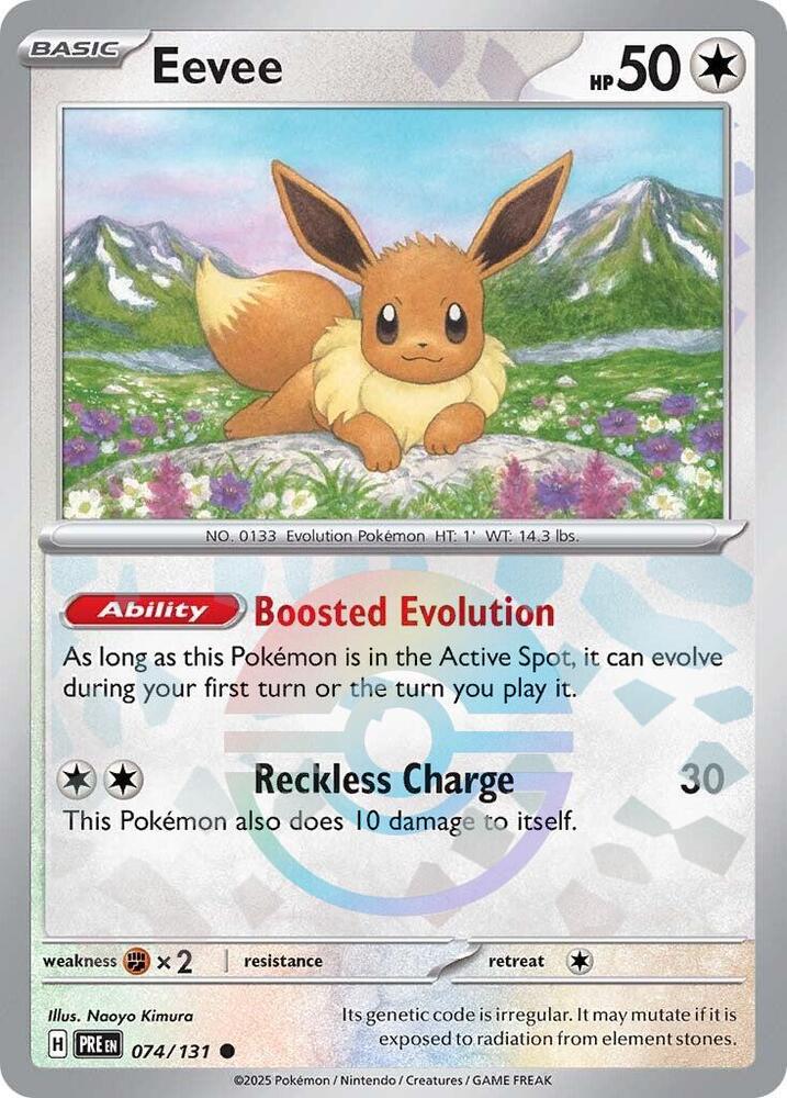 Eevee (074/131) (Poke Ball Pattern) [Scarlet & Violet: Prismatic Evolutions] | Black Swamp Games