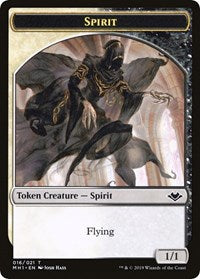 Spirit // Golem Double-Sided Token [Modern Horizons Tokens] | Black Swamp Games