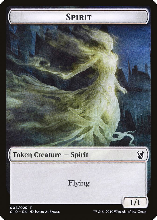 Spirit Token [Commander 2019 Tokens] | Black Swamp Games