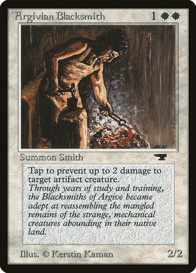 Argivian Blacksmith [Antiquities] | Black Swamp Games