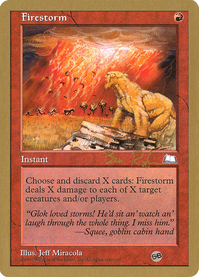Firestorm (Brian Selden) [World Championship Decks 1998] | Black Swamp Games