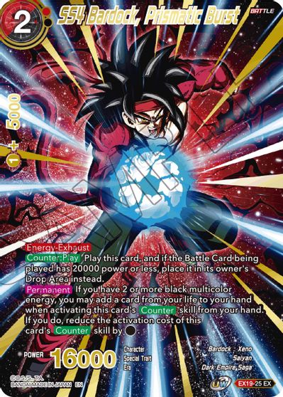 SS4 Bardock, Prismatic Burst (EX19-25) [Special Anniversary Set 2021] | Black Swamp Games