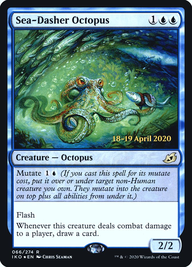 Sea-Dasher Octopus [Ikoria: Lair of Behemoths Prerelease Promos] | Black Swamp Games