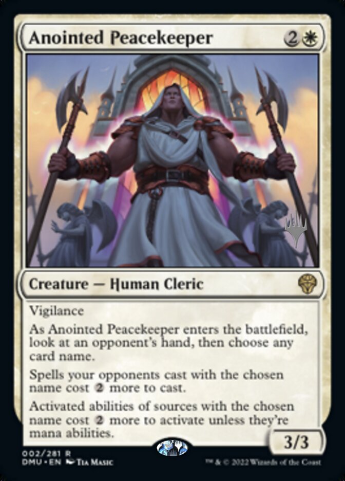 Anointed Peacekeeper (Promo Pack) [Dominaria United Promos] | Black Swamp Games