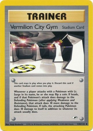 Vermilion City Gym (120/132) [Gym Heroes Unlimited] | Black Swamp Games