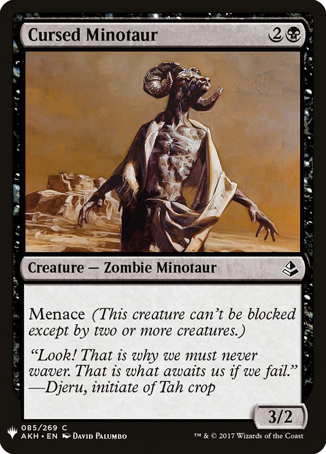 Cursed Minotaur [Mystery Booster] | Black Swamp Games