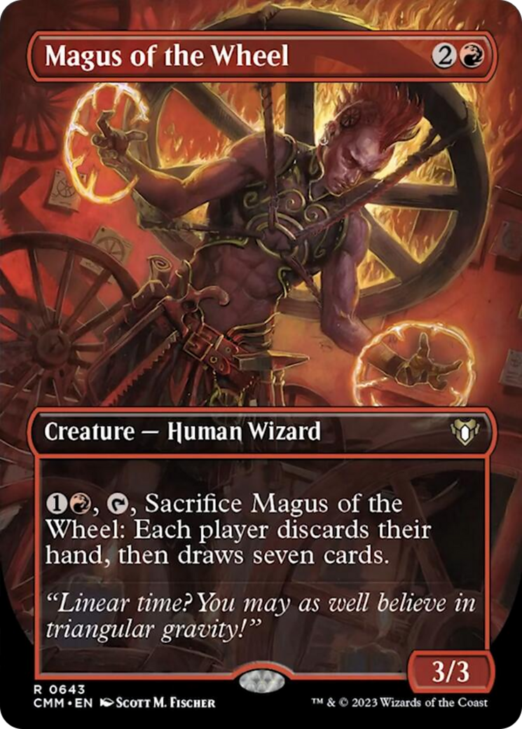 Magus of the Wheel (Borderless Alternate Art) [Commander Masters] | Black Swamp Games