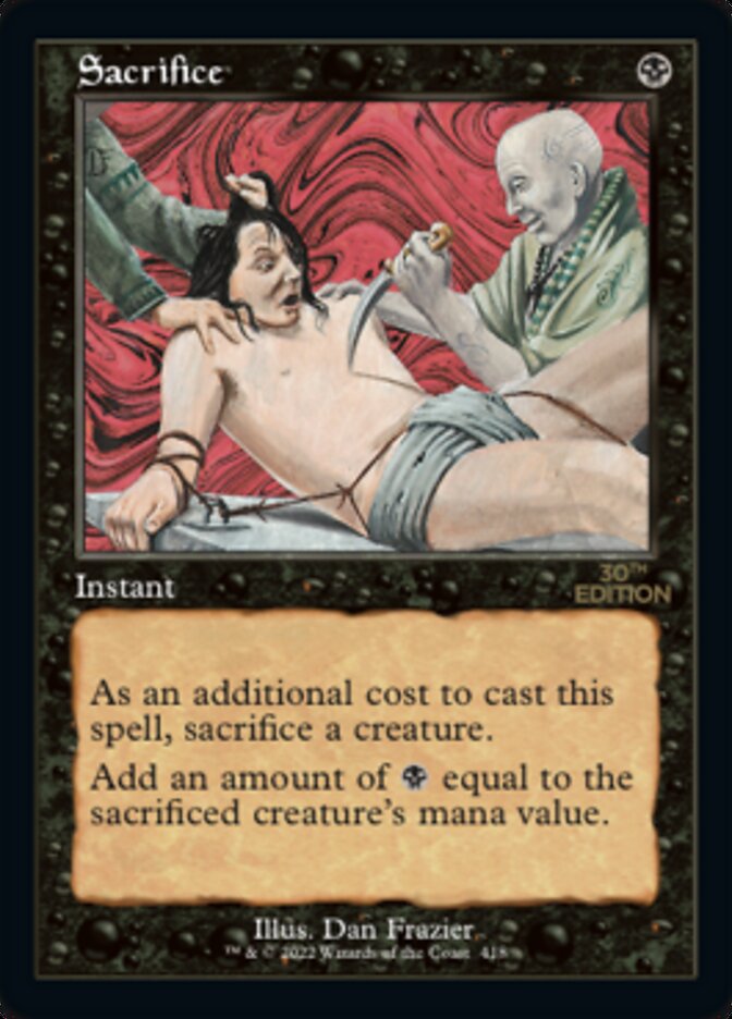 Sacrifice (Retro) [30th Anniversary Edition] | Black Swamp Games