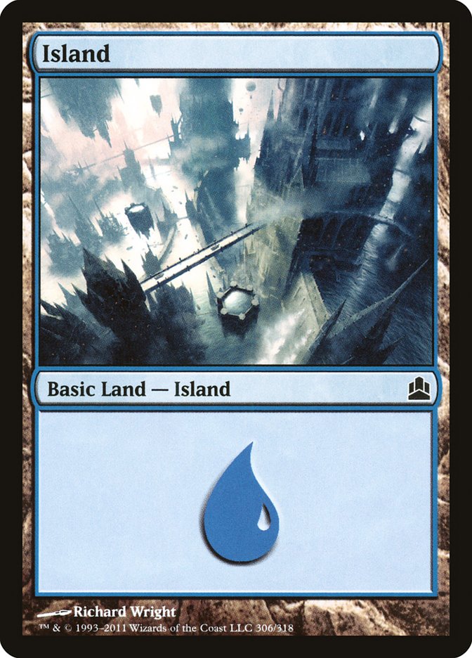 Island (306) [Commander 2011] | Black Swamp Games