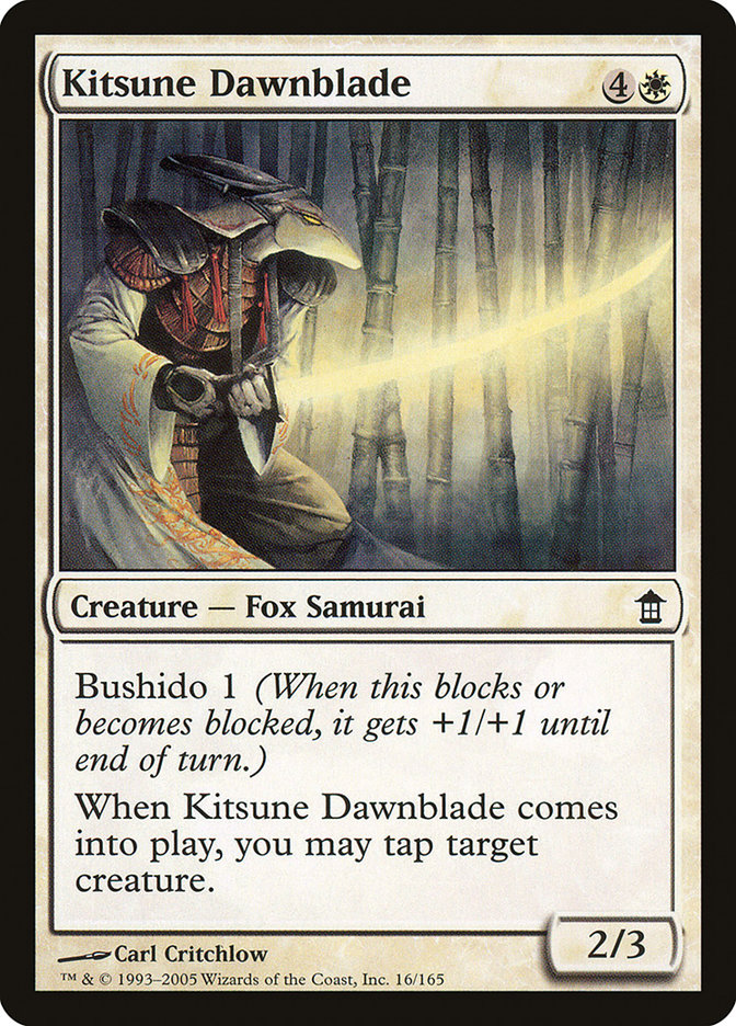 Kitsune Dawnblade [Saviors of Kamigawa] | Black Swamp Games