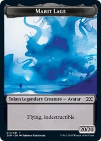 Marit Lage // Saproling Double-Sided Token [Double Masters Tokens] | Black Swamp Games