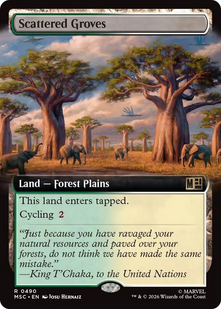 Scattered Groves (Extended Art) [Marvel Super Heroes Commander] | Black Swamp Games
