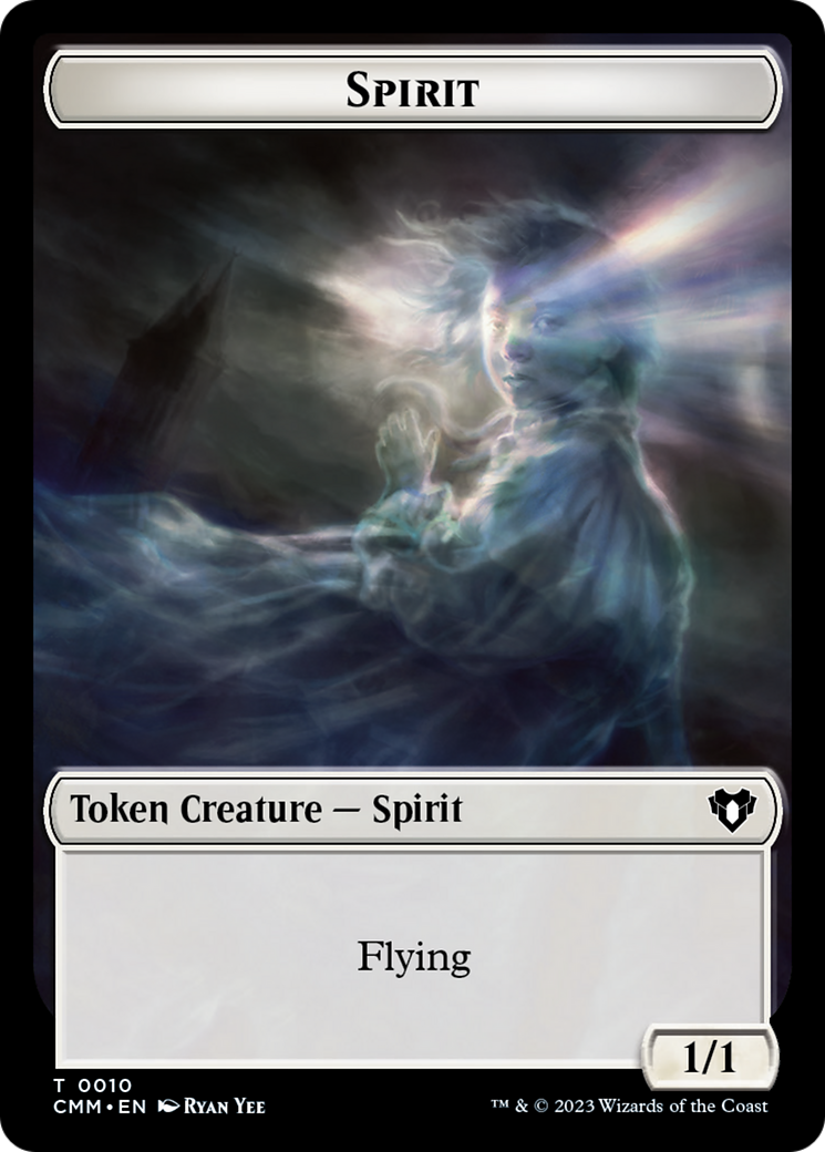 Spirit Token (10) [Commander Masters Tokens] | Black Swamp Games