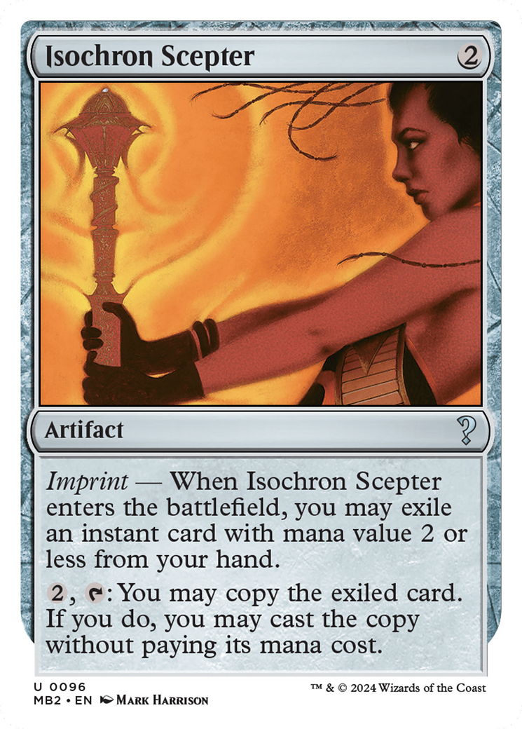 Isochron Scepter (White Border) [Mystery Booster 2] | Black Swamp Games