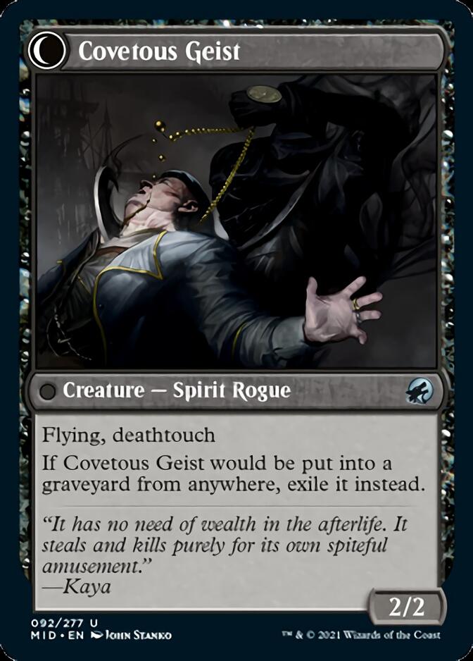 Covert Cutpurse // Covetous Geist [Innistrad: Midnight Hunt] | Black Swamp Games
