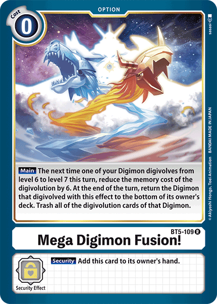 Mega Digimon Fusion! [BT5-109] [Battle of Omni] | Black Swamp Games