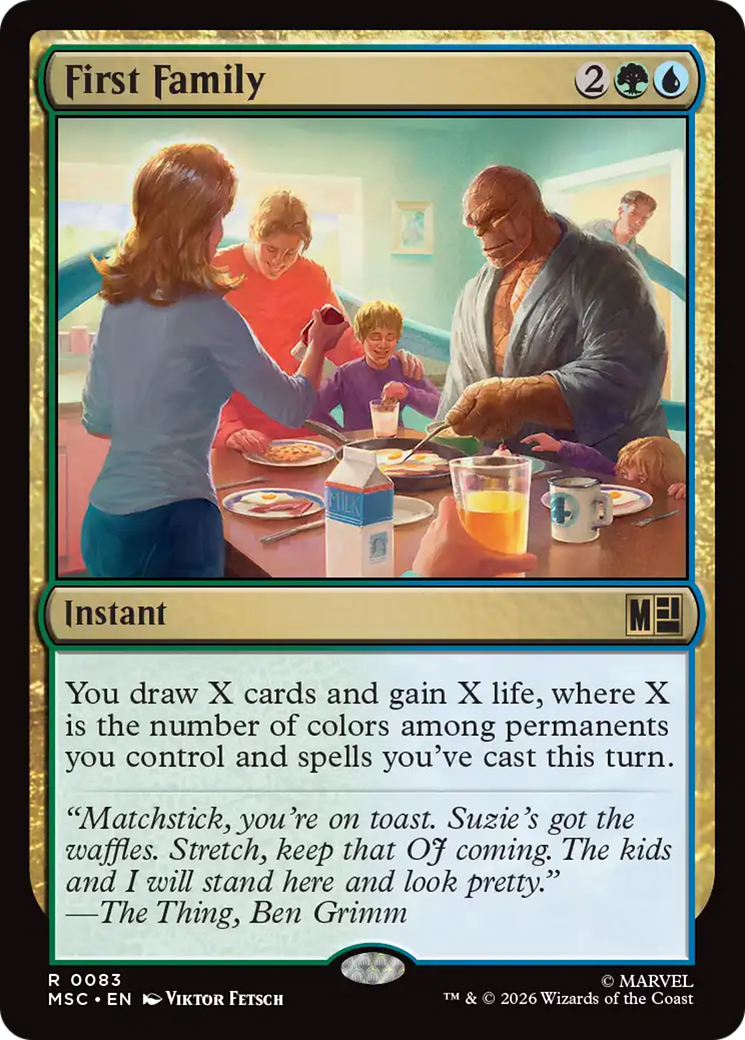 First Family (Surge Foil) [Marvel Super Heroes Commander] | Black Swamp Games