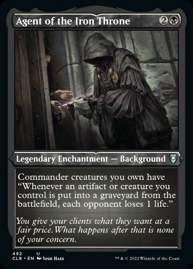 Agent of the Iron Throne (Foil Etched) [Commander Legends: Battle for Baldur's Gate] | Black Swamp Games