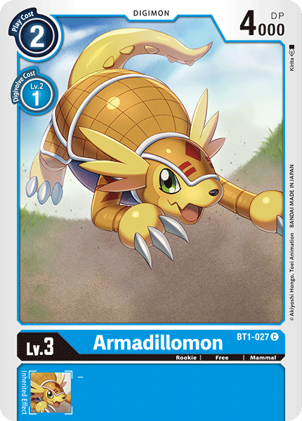 Armadillomon [BT1-027] [Release Special Booster Ver.1.0] | Black Swamp Games